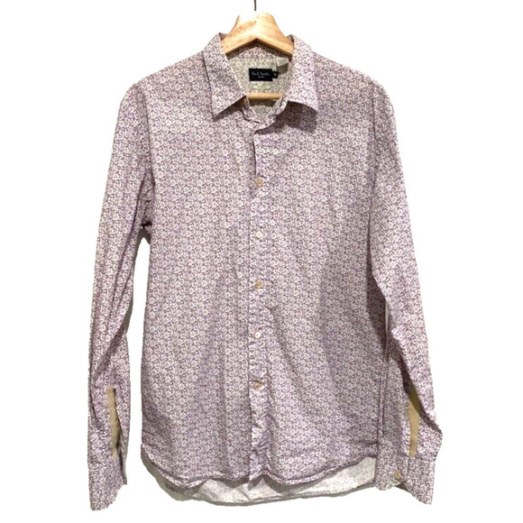 Paul Smith - Men's size M Antelope theme purple button up shirt - Picture 1 of 6